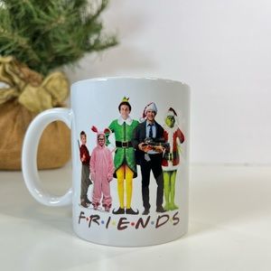 Christmas Movie Friends Coffee Tea Hot Chocolate Cup Mug Elf, Grinch, Holiday